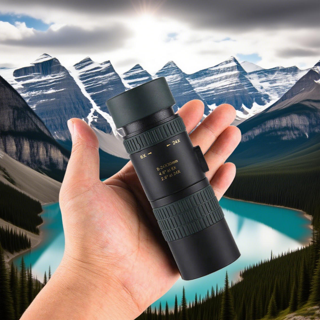 Quality Outdoor Power - Powerful 8-24X30 Monoculars HD Zoom Professional