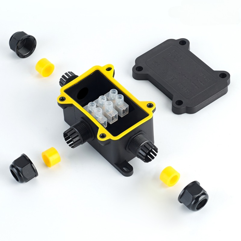 Outdoor Power Junction - IP68 Outdoor Waterproof Junction Box –