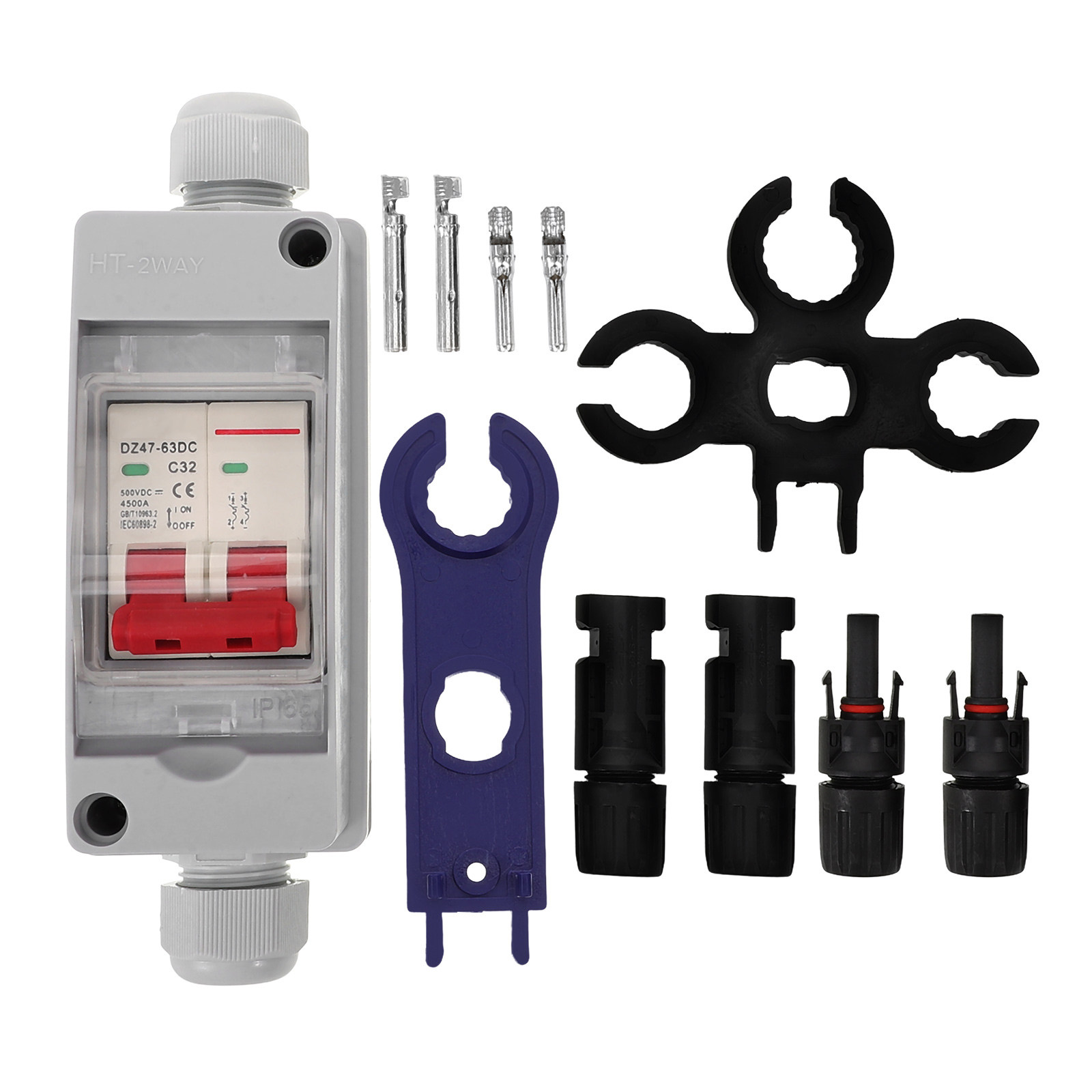 Outdoor Power Distribution Panel - 1Set Solar Junction Power Distribution Box