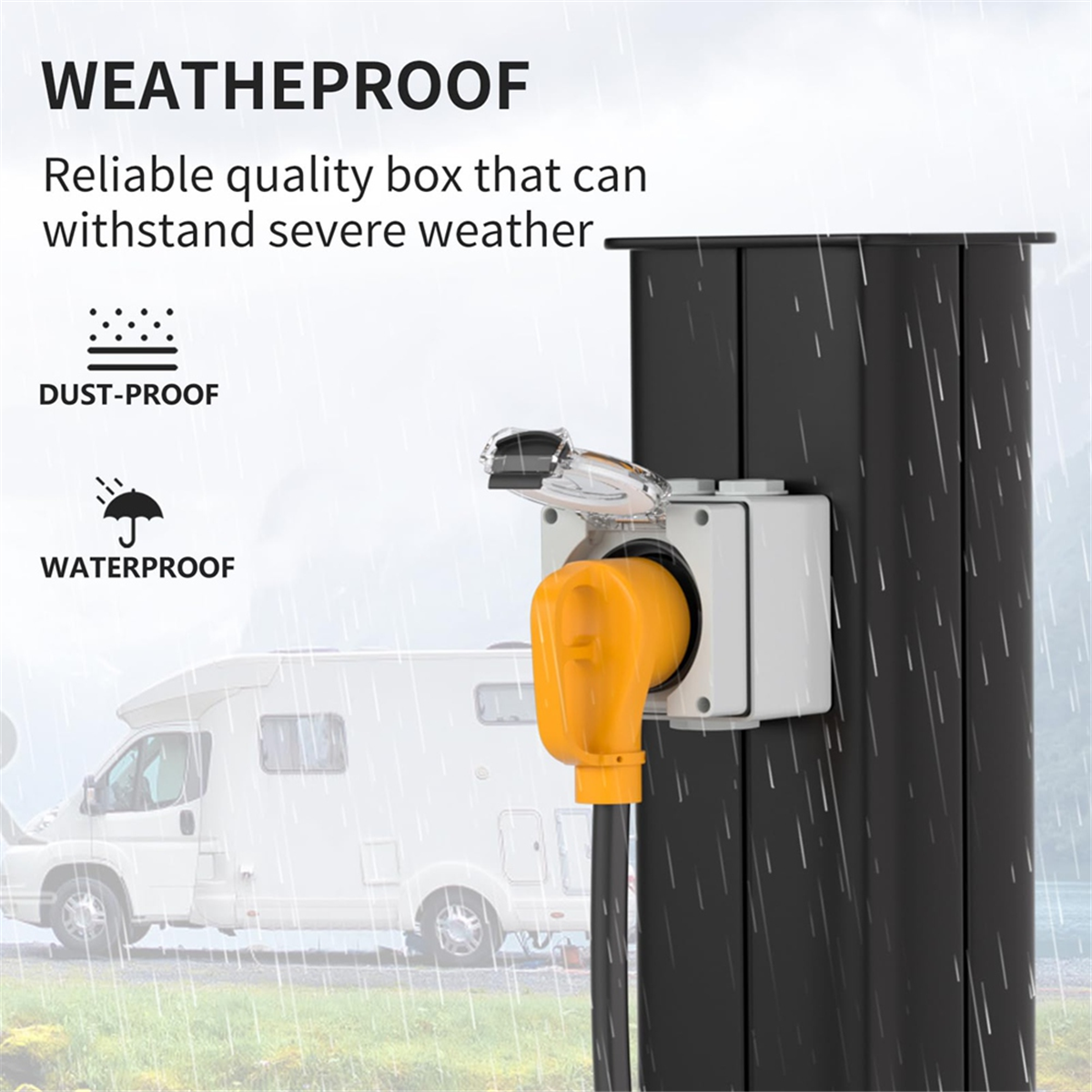 Outdoor Power Receptacle Box - A83Z 30Amp Power Outlet Box,125Volt NEMA