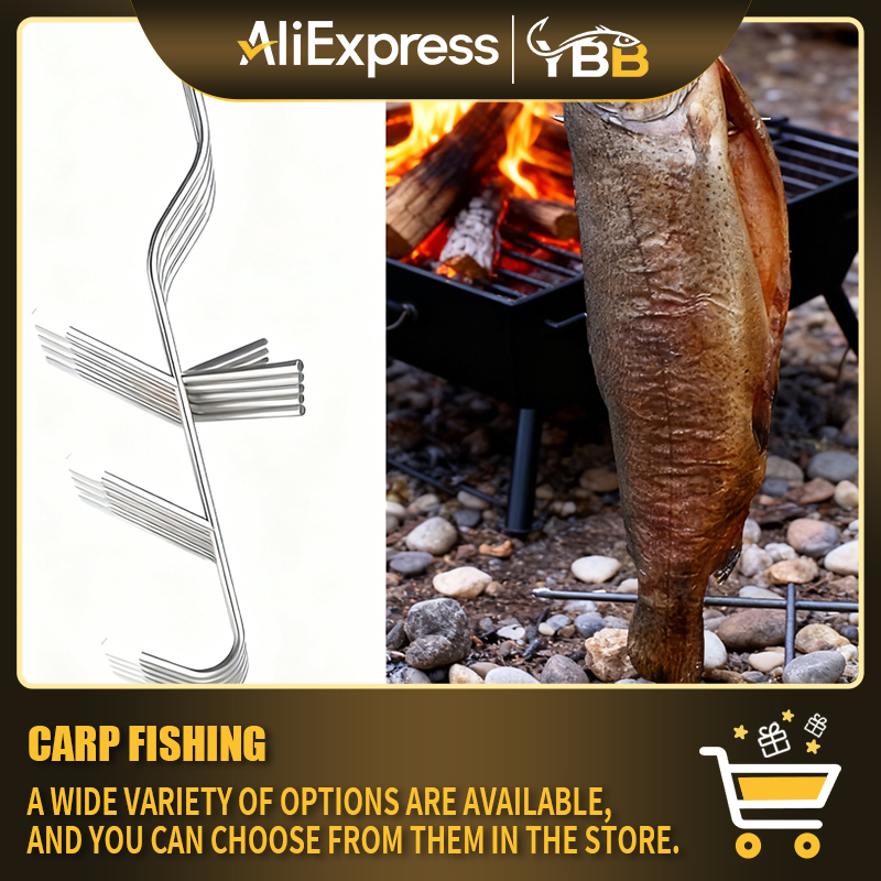 Outdoor Power Heater - Fish Hooks for Smoking, Stainless Steel