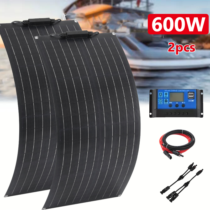 Outdoor Power Distribution Panel - 600W 300W Solar Panel 18V Monocrystalline