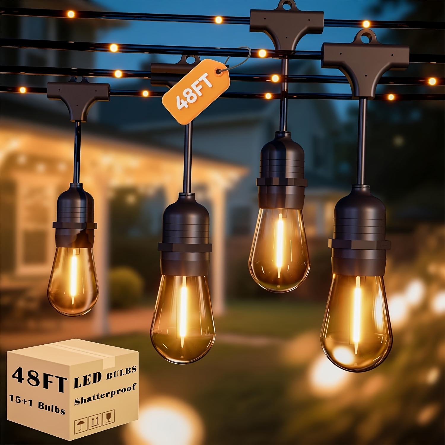 Outdoor Power Strip - BEATINEON Outdoor String Lights Available in