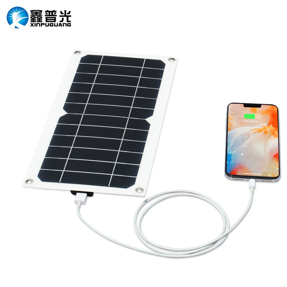 Outdoor Power Distribution Panel - 5W Solar Charger Flexible Solar Panel