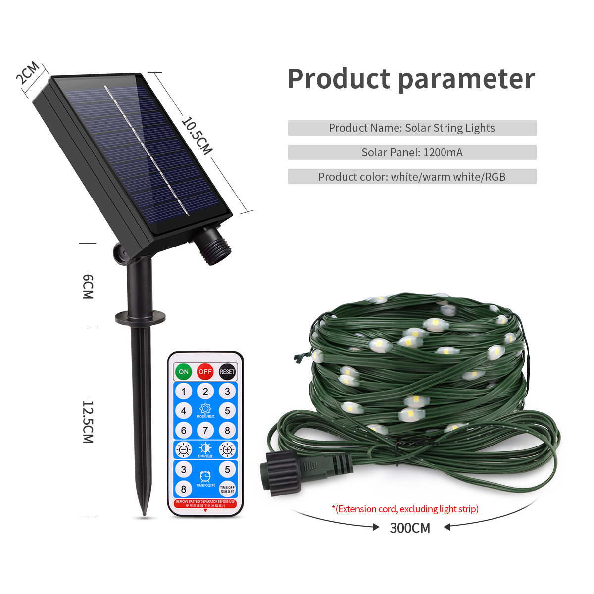 100M 50M Outdoor Solar Festoon - Outdoor Power Distribution Panel review and price
