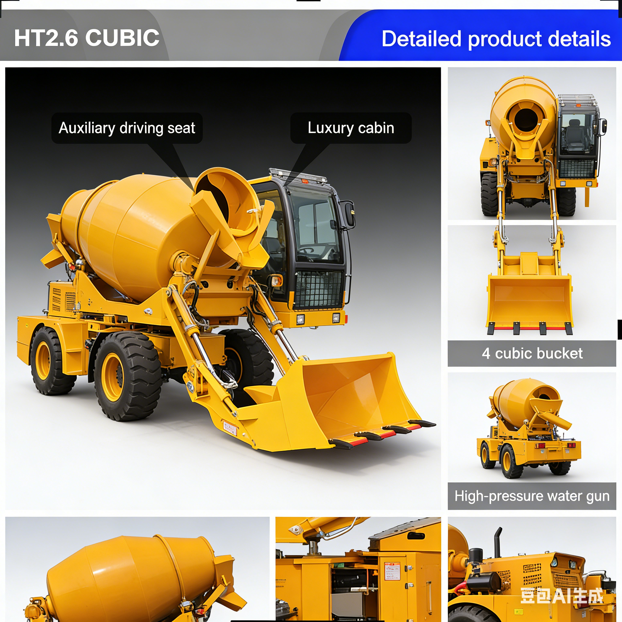2026 Hot Selling Model 3.5m³ S - Concrete Mixer Small review and price