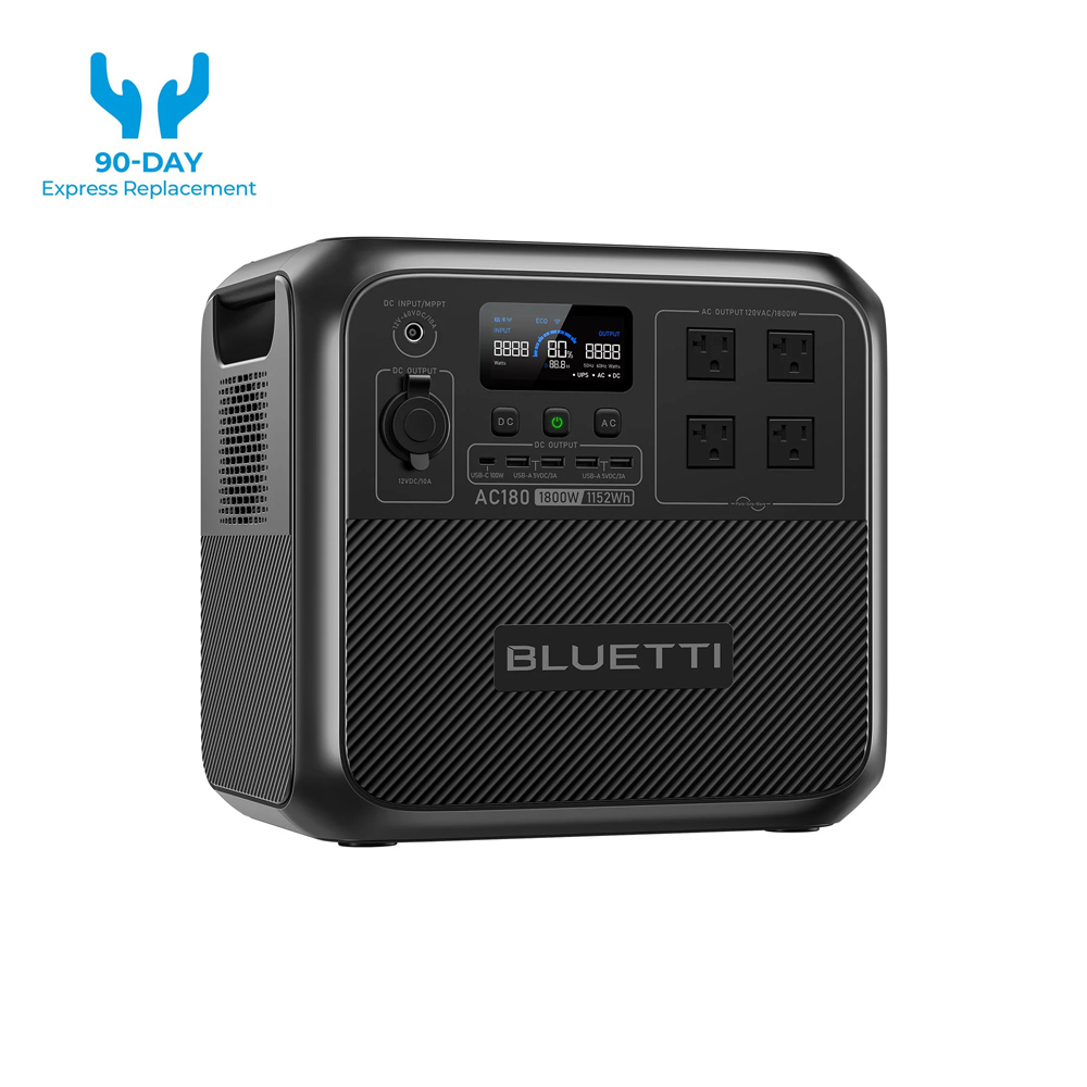 【RENEW】BLUETTI AC180 Solar Por - Portable Generator Inverter review and price