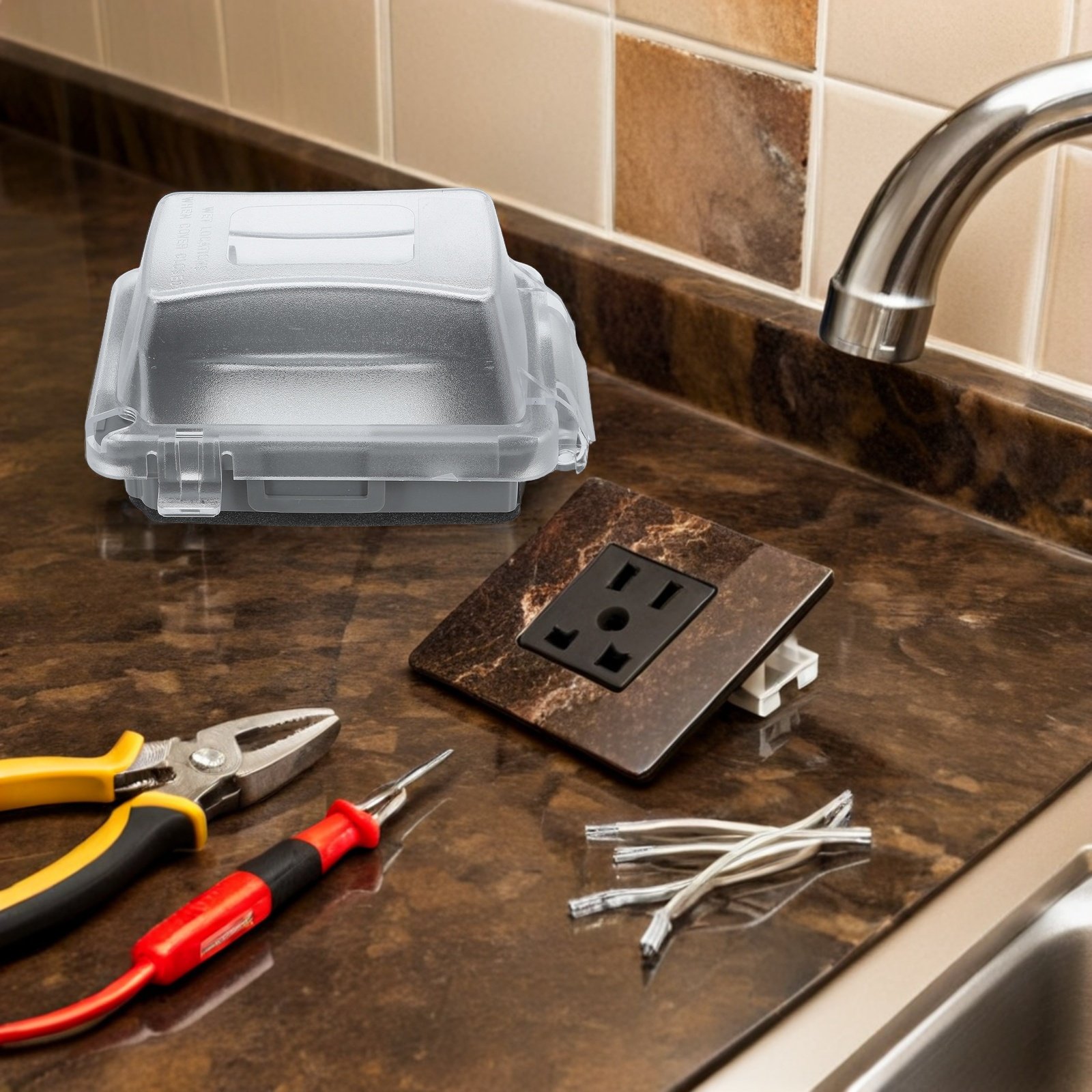 Electrical Outlet Cover Waterp - Outdoor Power Receptacle Box review and price