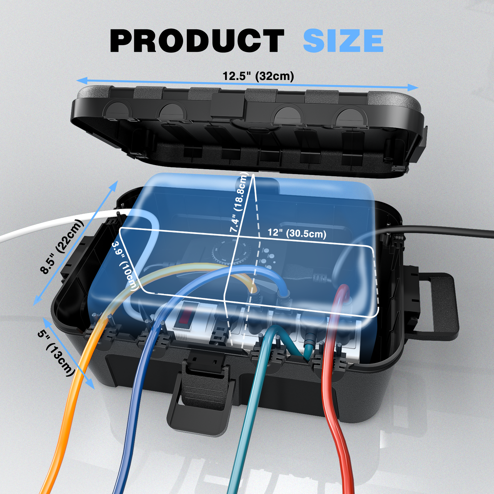 32x22x13cm Waterproof Cable Bo - Outdoor Use Power Strip review and price