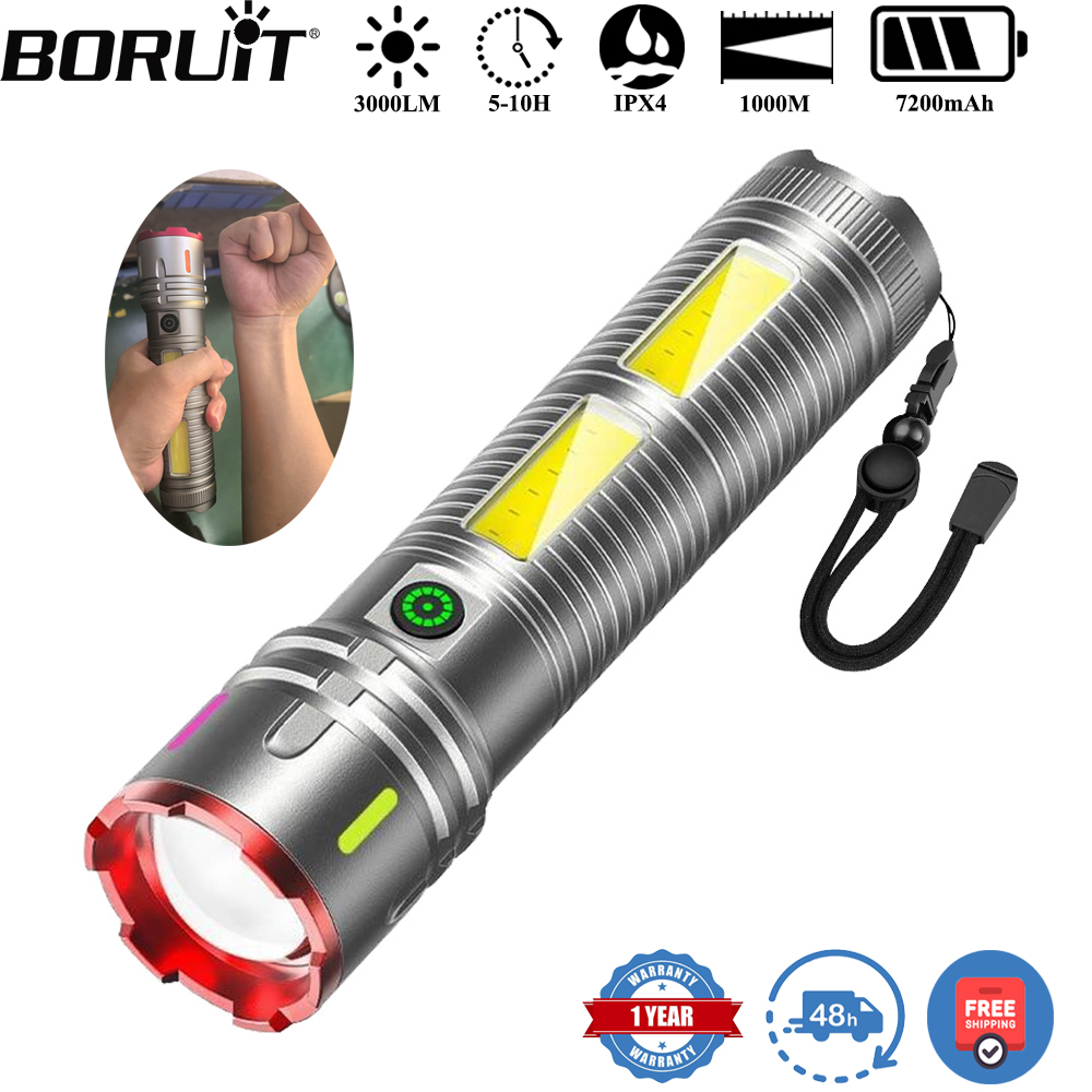 BORUiT 3000LM 1000M Long Throw - Outdoor Power Meter Bike review and price