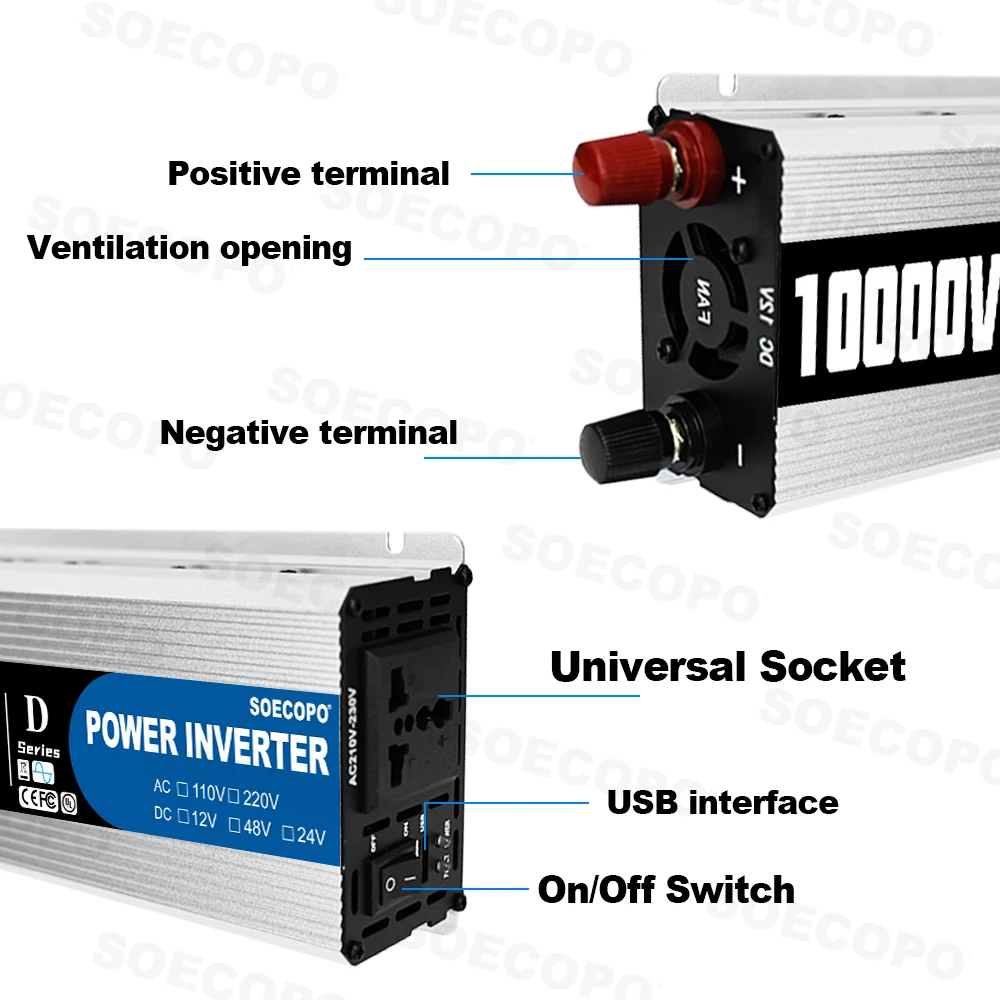 Portable 10000W Inverter 12V/2 - Portable Generator Inverter review and price