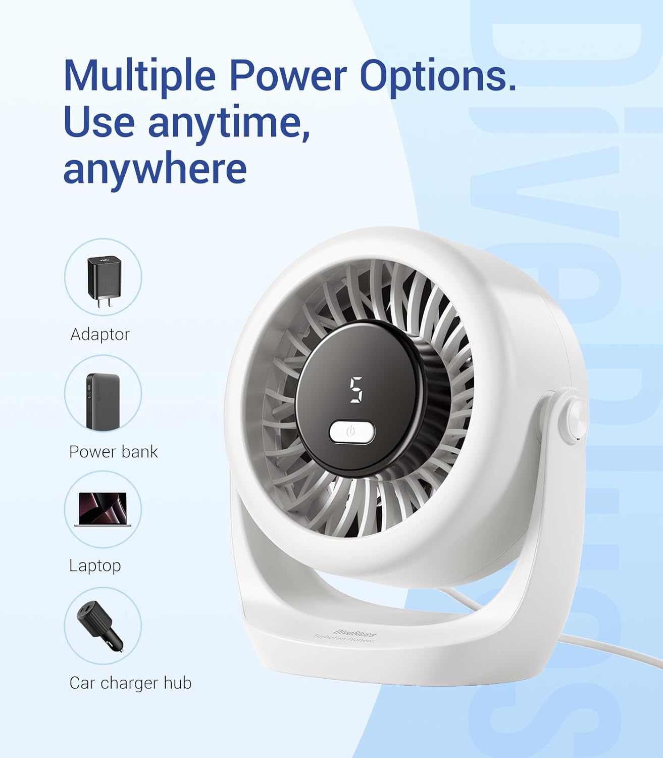USB Desk Turbo Fan, Ultra-Quie - Outdoor Power Fan review and price
