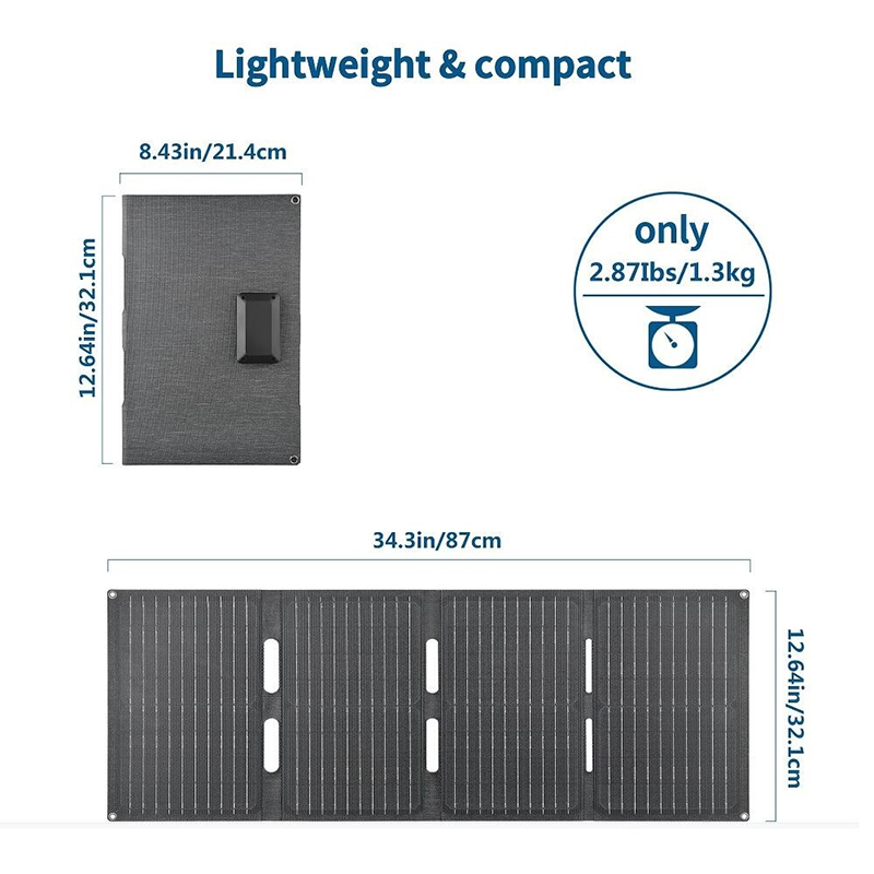 80W Folding Solar Panel IP65 W - Outdoor Power Distribution Panel review and price