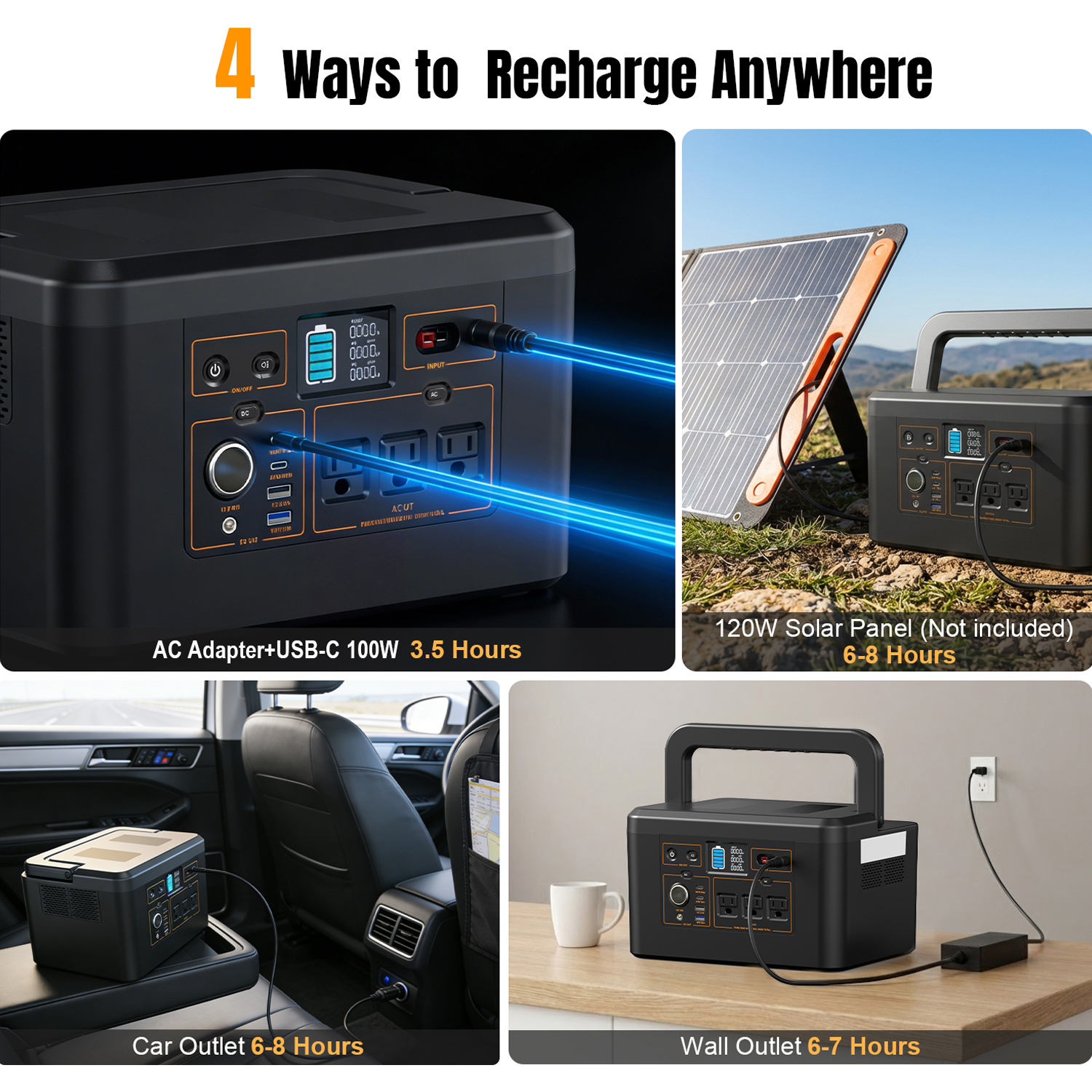 650W Portable Power Station,57 - Outdoor Power Bank With Ac Outlet review and price