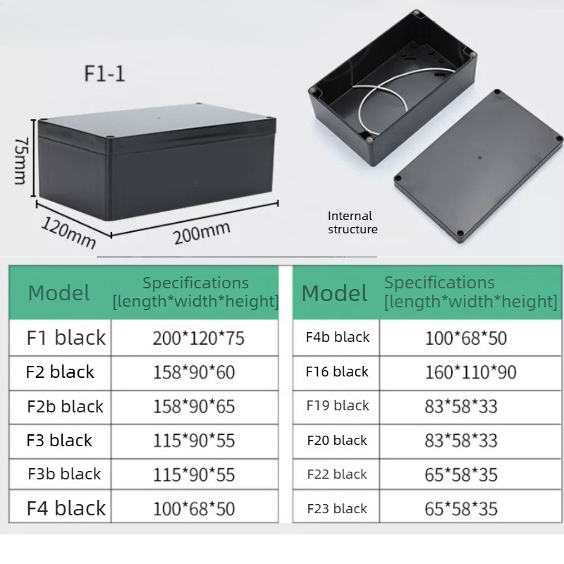 Type F Black Waterproof Juncti - Outdoor Power Junction review and price