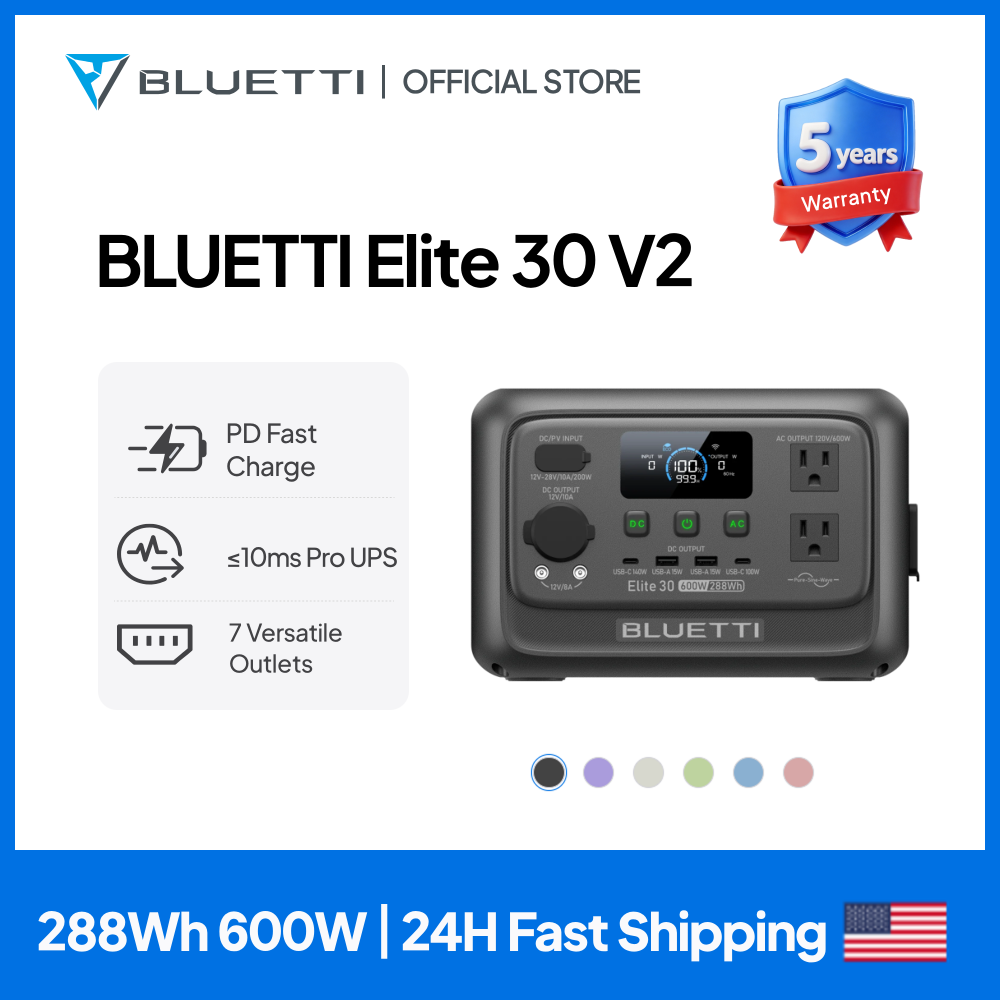 【Renew】BLUETTI Elite 30 V2 Por - Portable Generator Inverter review and price