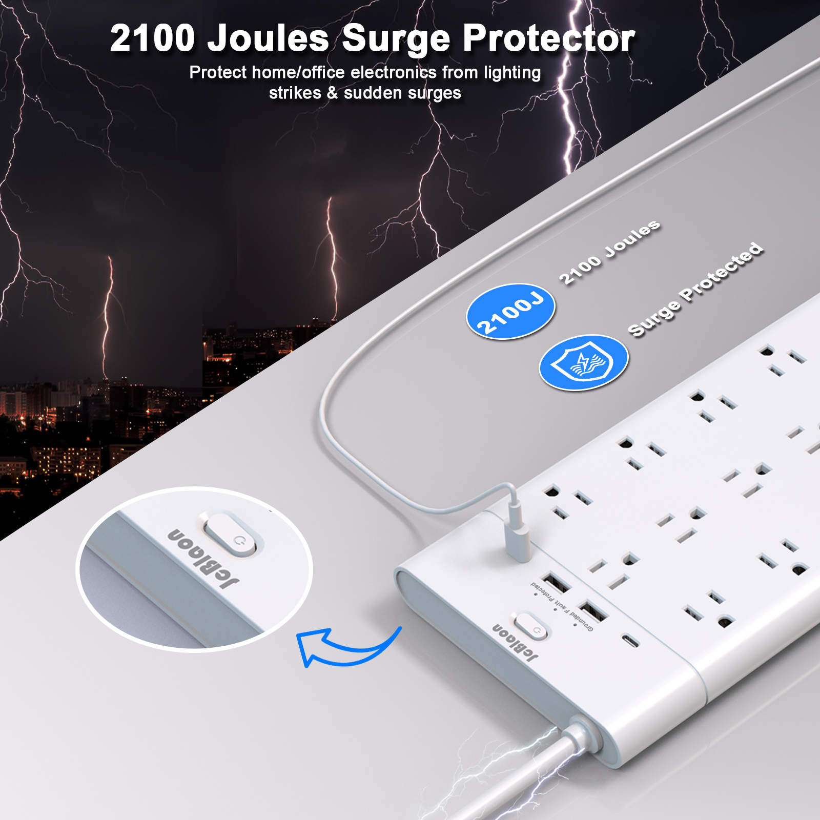 (1875W/15A,2100J)Power Strip 2 - Outdoor Power Strip review and price