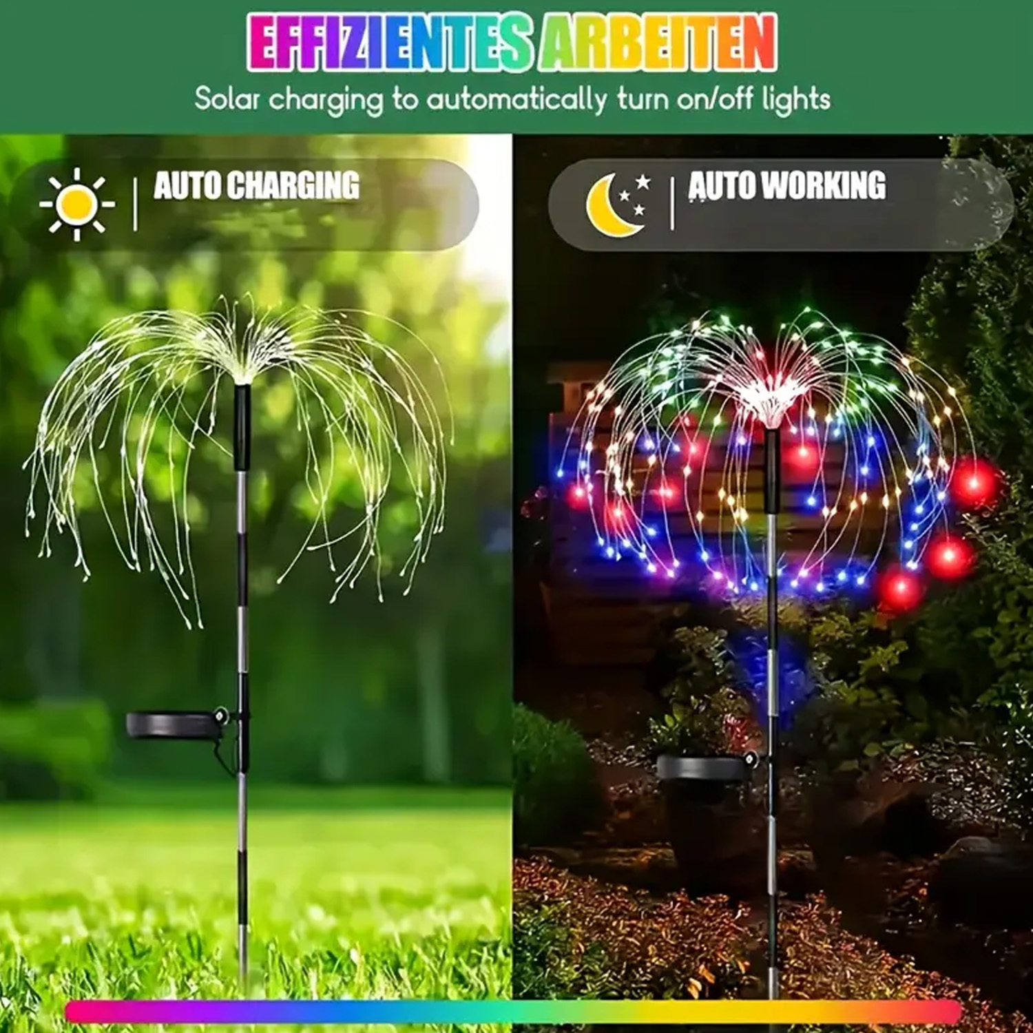 8-Mode Solar Firework Lights w - Quality Outdoor Power review and price