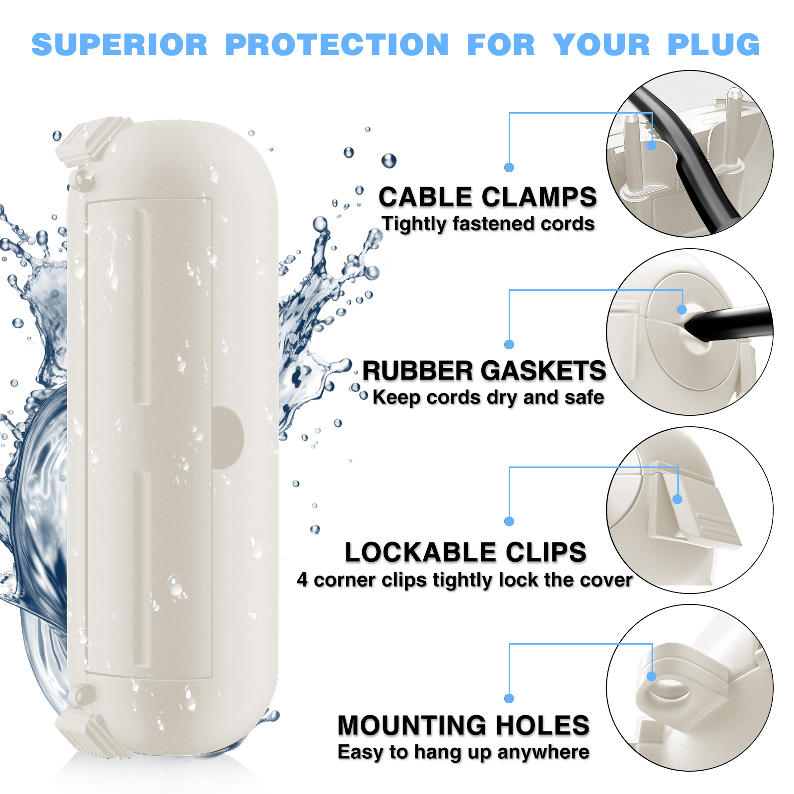 2 Pack Waterproof Outdoor Conn - Extension Cord Outdoor review and price