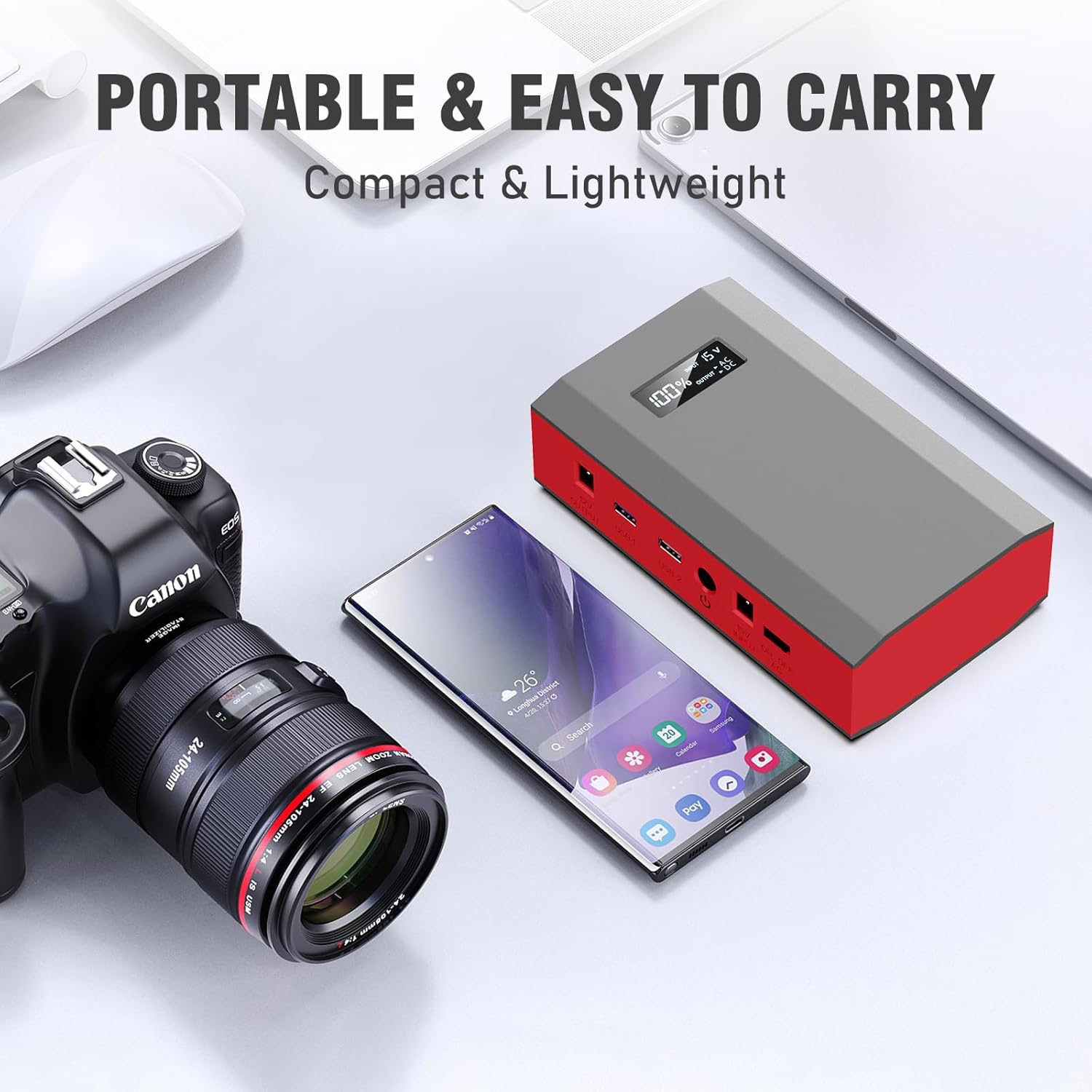 Portable Solar Power Bank with - Outdoor Power Bank With Ac Outlet review and price