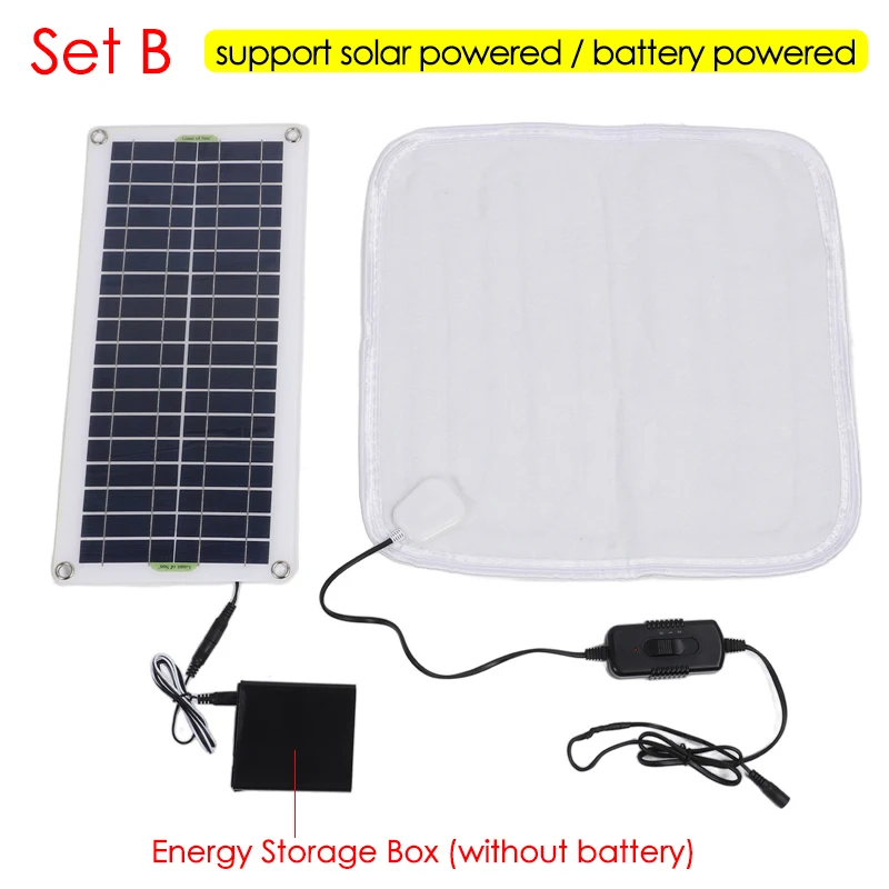 12V 50W Solar Panel Powered El - Outdoor Power Heater review and price