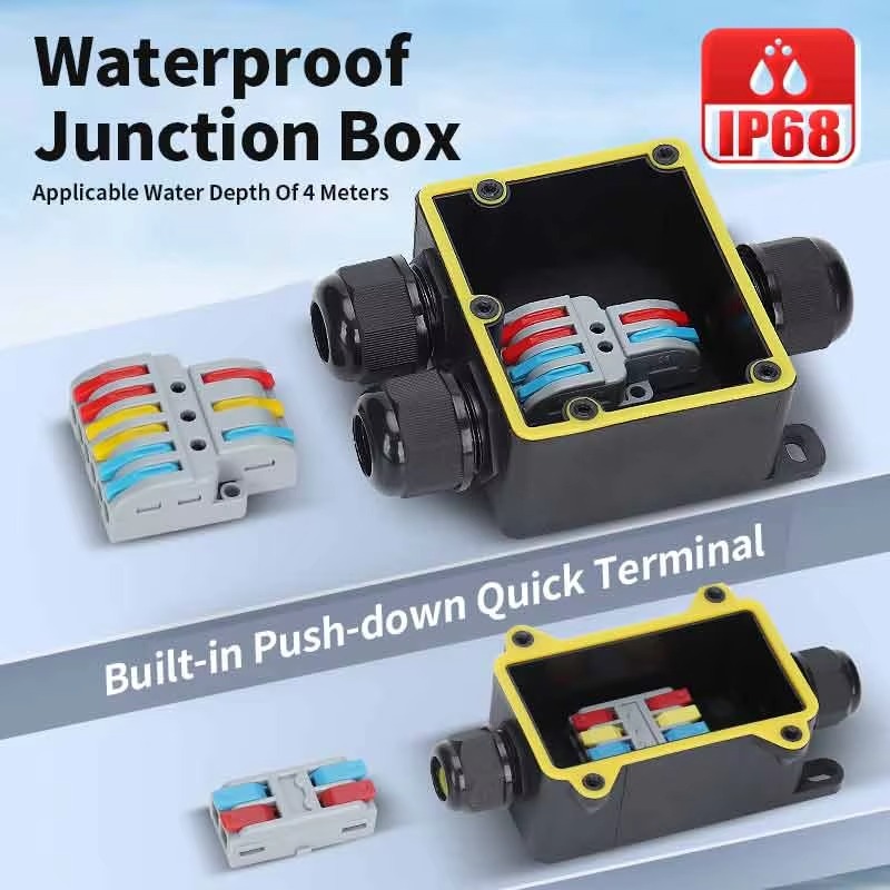 Junction Box Waterproof IP68 2 - Outdoor Power Junction review and price