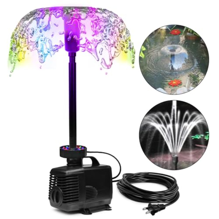 45W 792 GPH LED Pond Pump with - Water Pump Submersible review and price