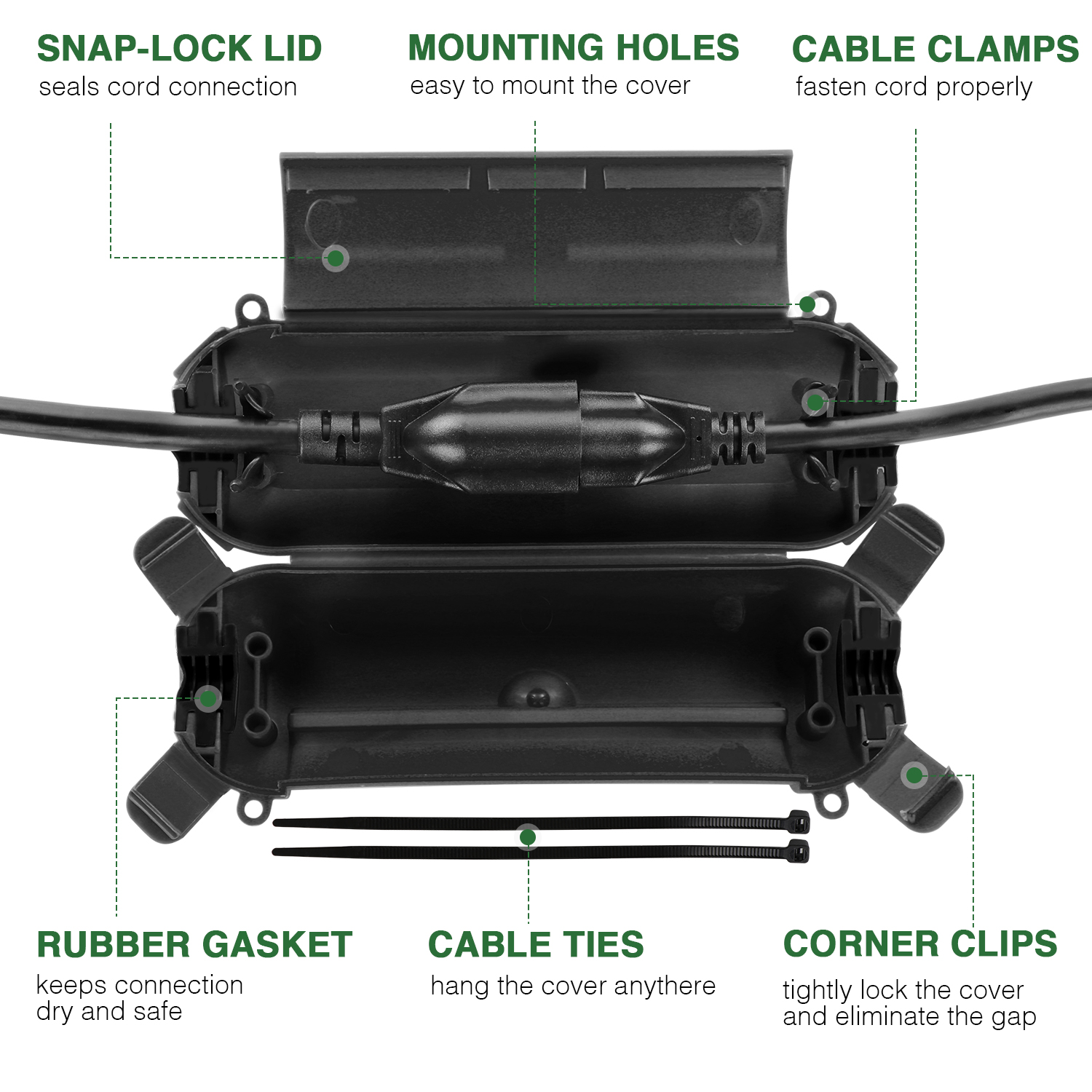 Flemoon 9PCS Outdoor Extension - Extension Cord Outdoor review and price