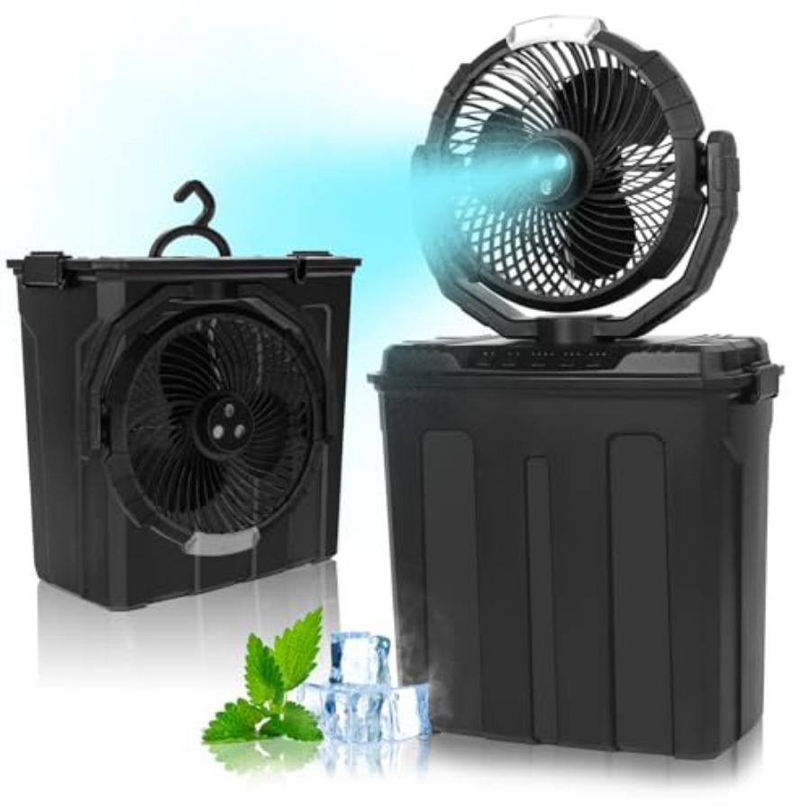Outdoor Portable Misting Fan w - Outdoor Power Fan review and price