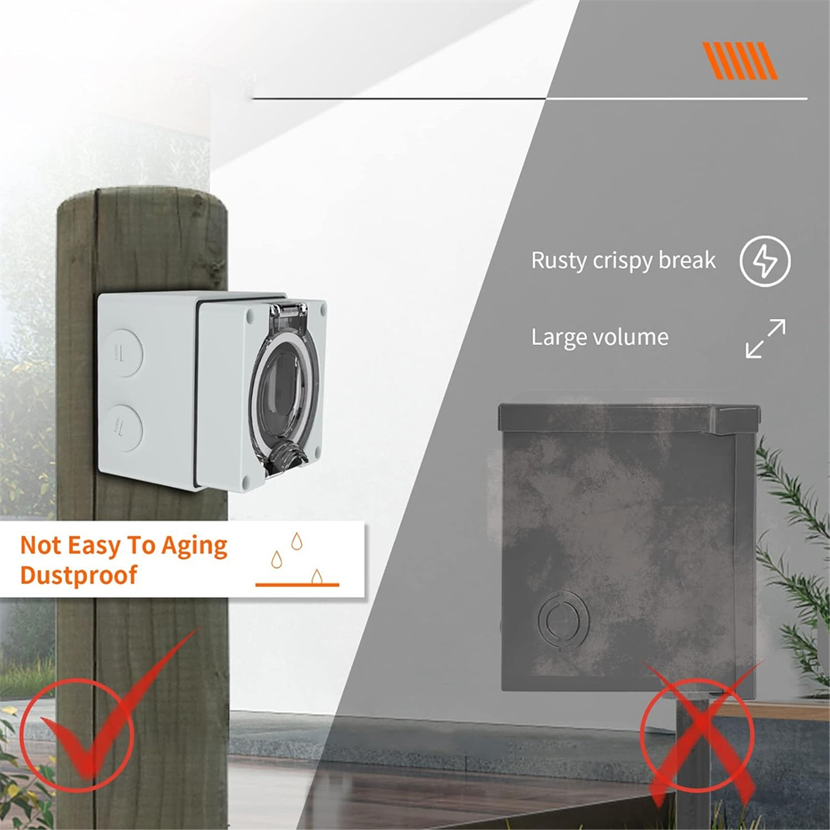 AT16 50Amp Power Outlet Box,12 - Outdoor Power Receptacle Box review and price