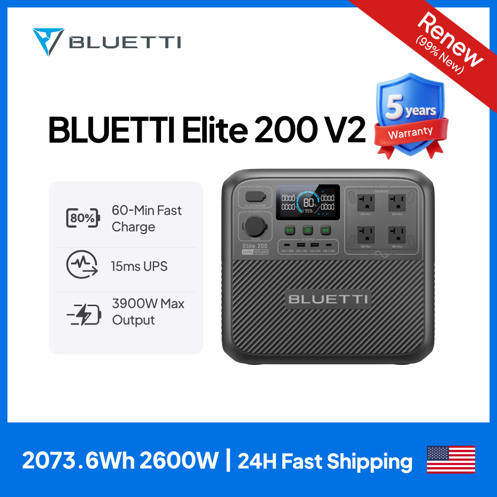 【Renew】BLUETTI Elite 200 V2 Po - Portable Generator Inverter review and price