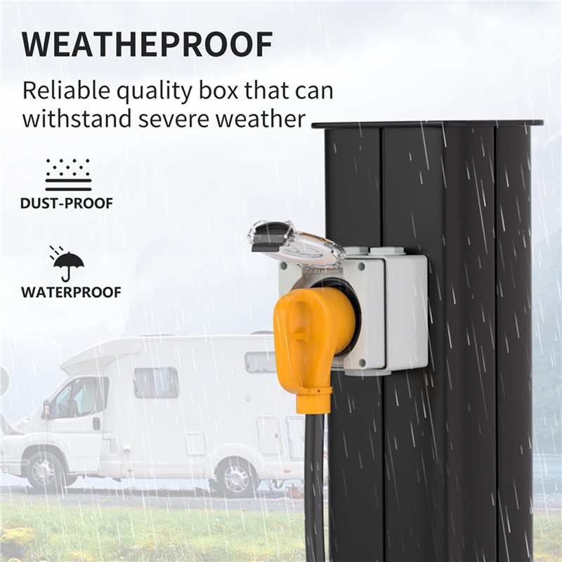AB34-2X 30Amp Power Outlet Box - Outdoor Power Receptacle Box review and price