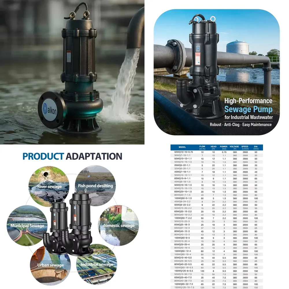 5 0.75 Kw Submersible Sewage P - Water Pump Submersible review and price