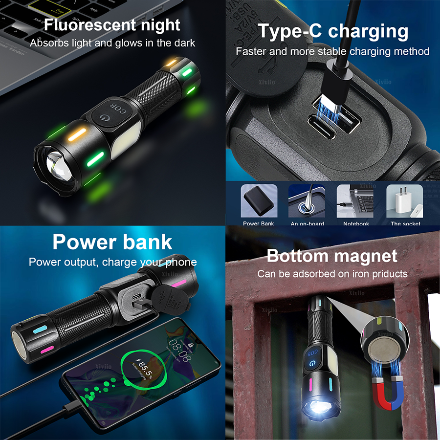78000000LM LED Flashlight Whit - Outdoor Power Meter Bike review and price