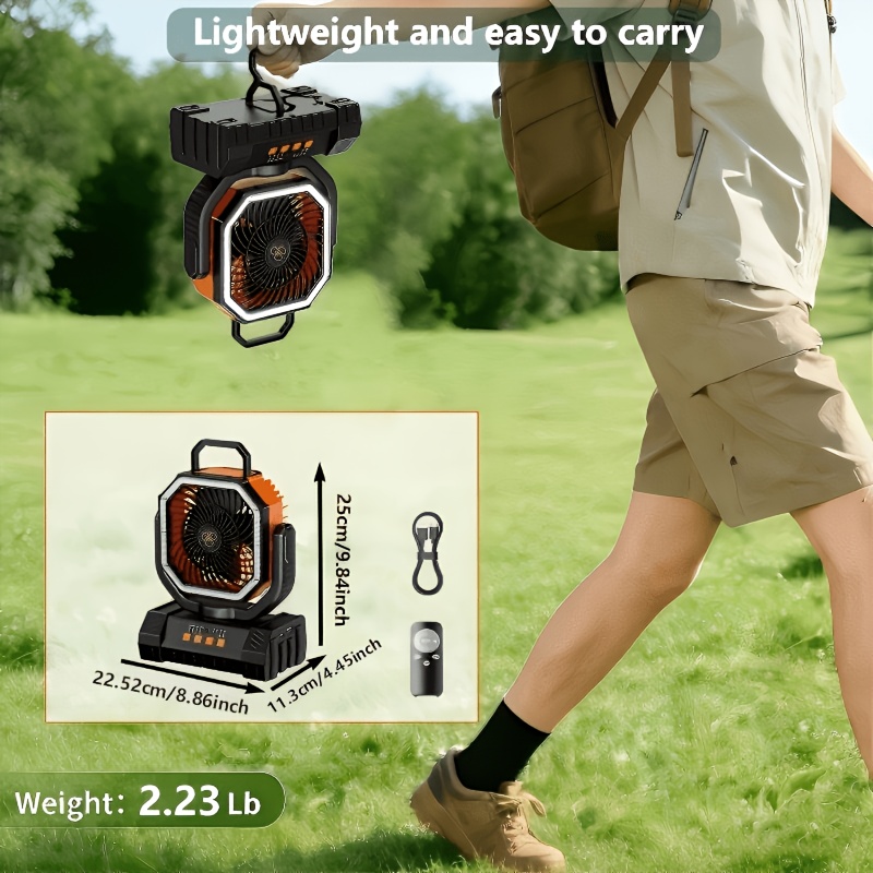 us20000mAh Battery Powered Cam - Outdoor Power Fan review and price