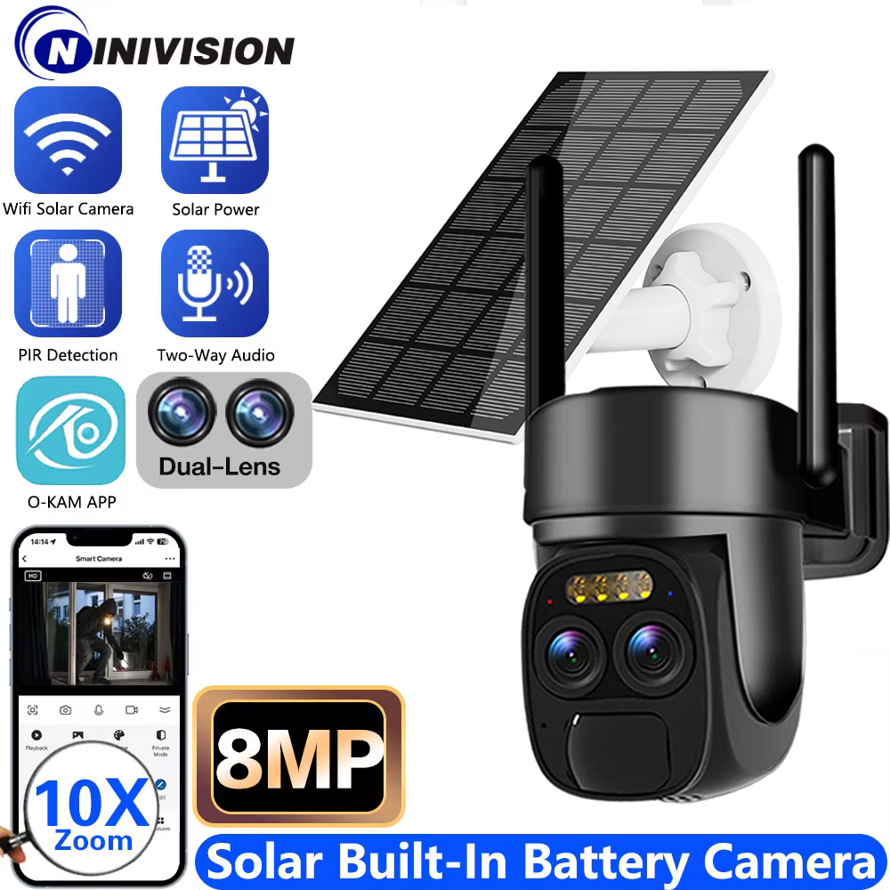 10X Zoom Dual Lens WIFI Solar  - Outdoor Power Distribution Panel review and price