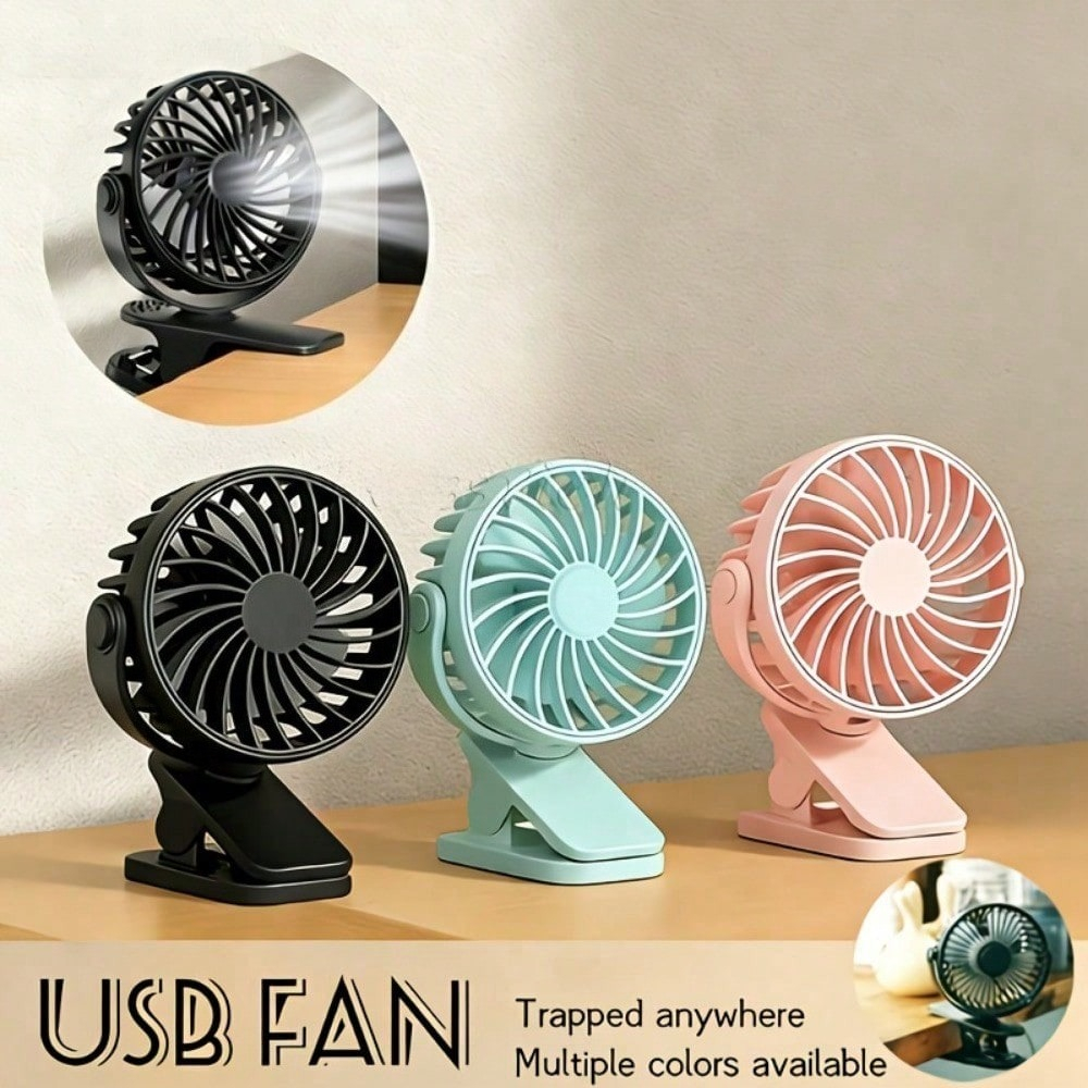 1pc 360° Adjustable USB Clip o - Outdoor Power Fan review and price