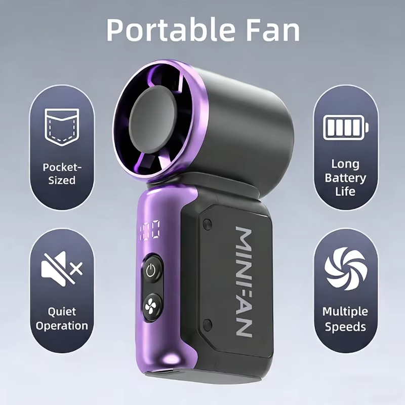 Mini Handheld Fan Portable Sil - Outdoor Power Fan review and price