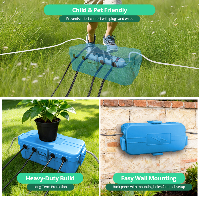 IP54 Medium Waterproof Cable B - Outdoor Use Power Strip review and price