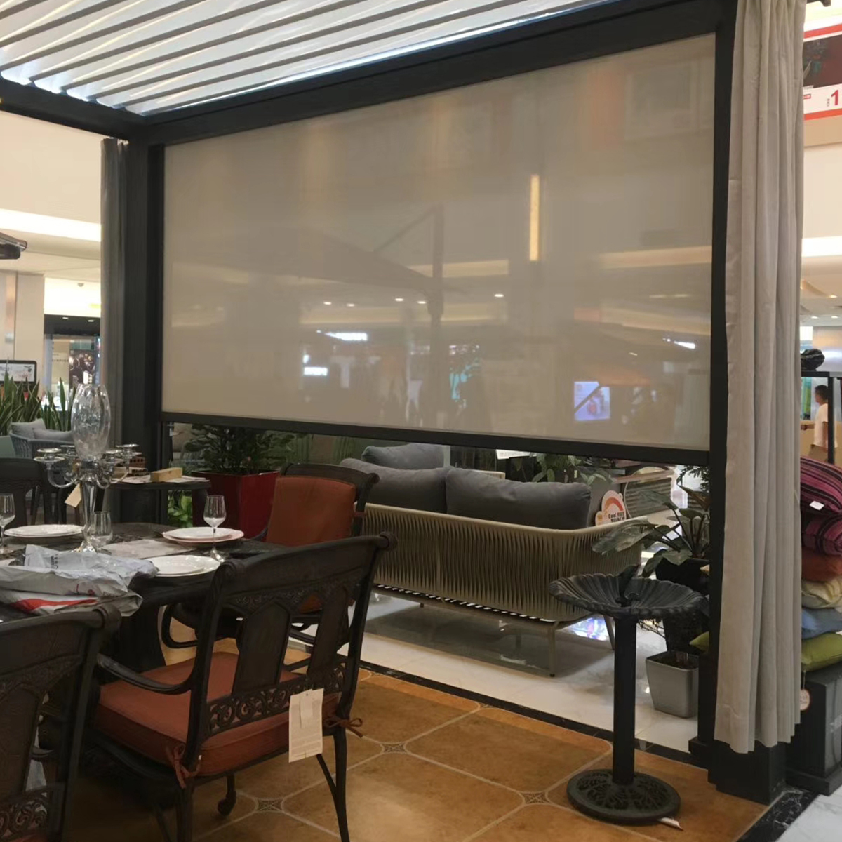 Built-In Waterproof Windproof  - Outdoor Power Blinds review and price