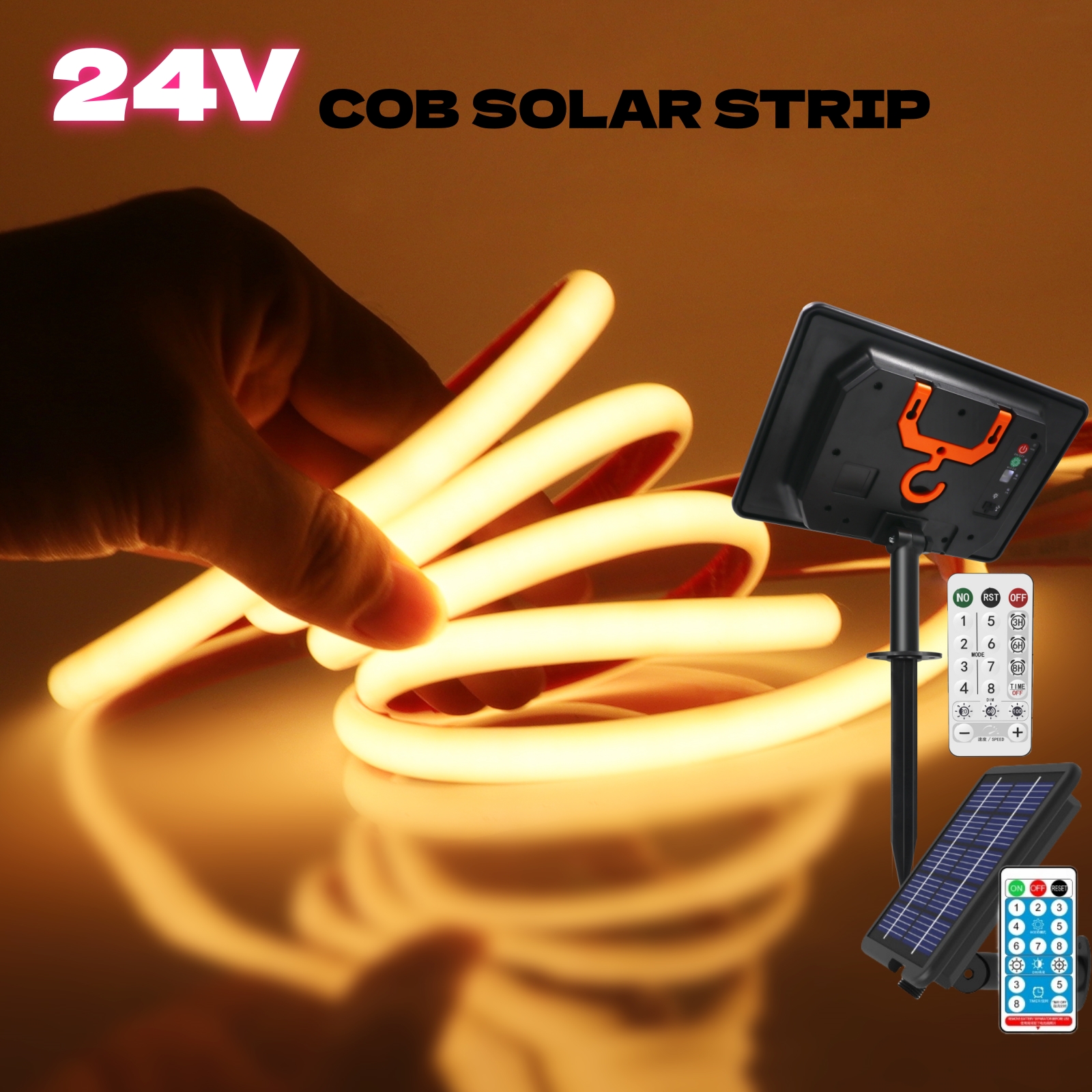 Solar COB Neon Strips 24V Dimm - Outdoor Power Strip review and price