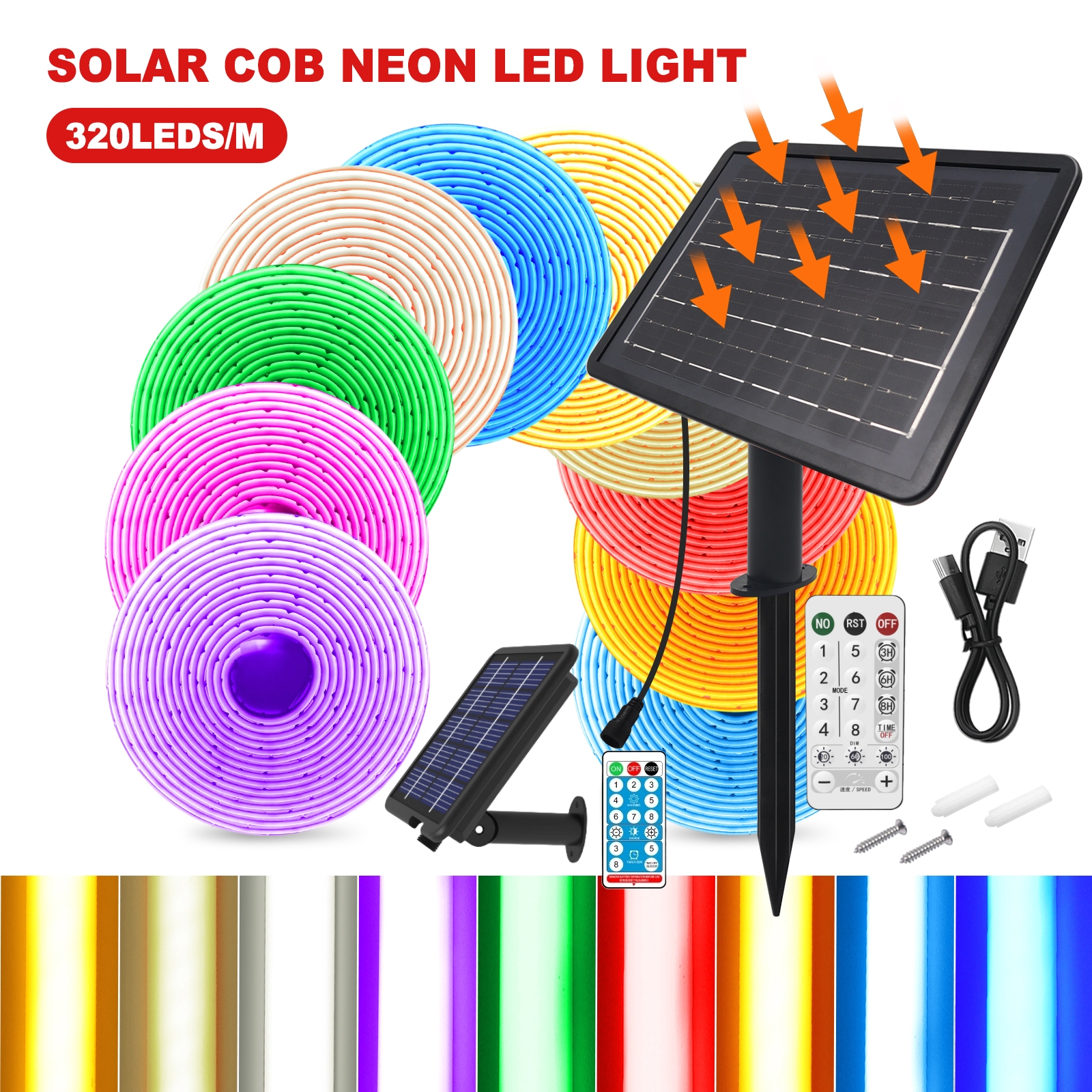 Solar COB Neon Strips 24V Dimm - Outdoor Power Strip review and price
