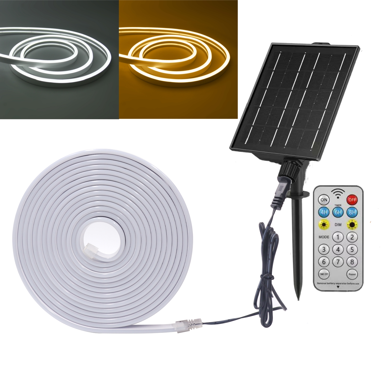 24V Solar Neon Light LED Strip - Outdoor Power Strip review and price