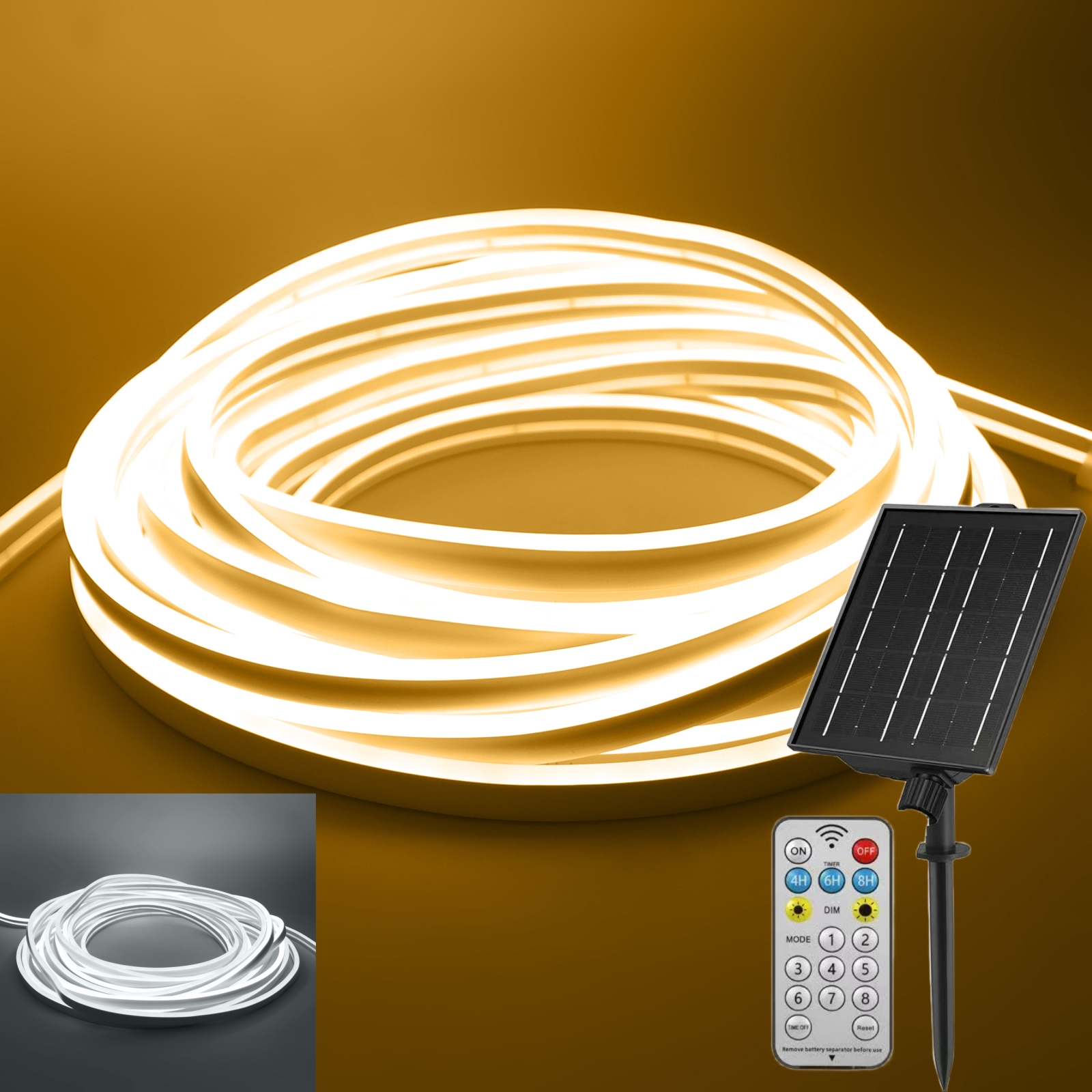 24V Solar Neon Light LED Strip - Outdoor Power Strip review and price