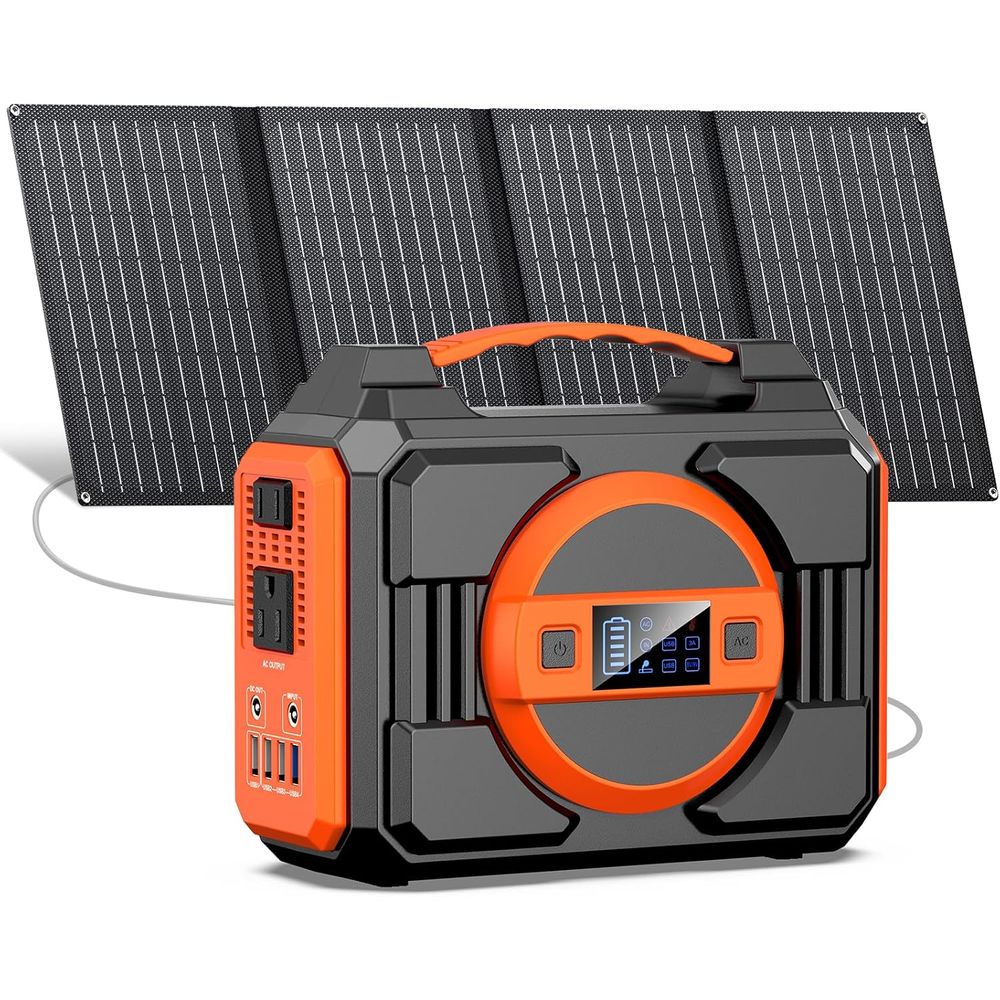300W Portable Solar Generator  - Outdoor Power Bank With Ac Outlet review and price