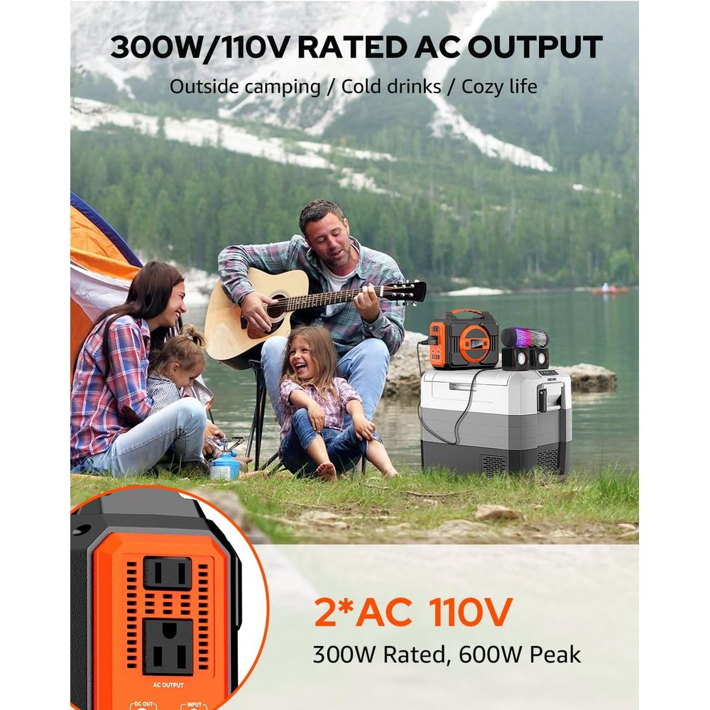 300W Portable Solar Generator  - Outdoor Power Bank With Ac Outlet review and price
