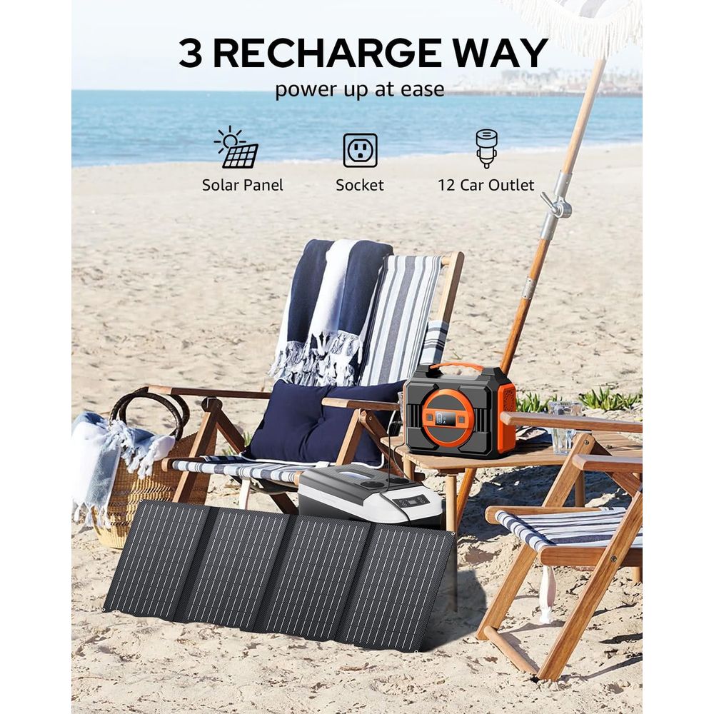 300W Portable Solar Generator  - Outdoor Power Bank With Ac Outlet review and price