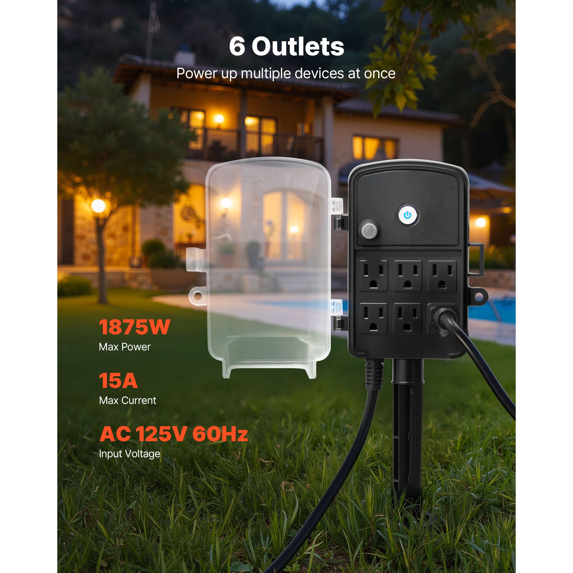 Outdoor Power Stake 25FT Exten - Extension Cord Outdoor review and price