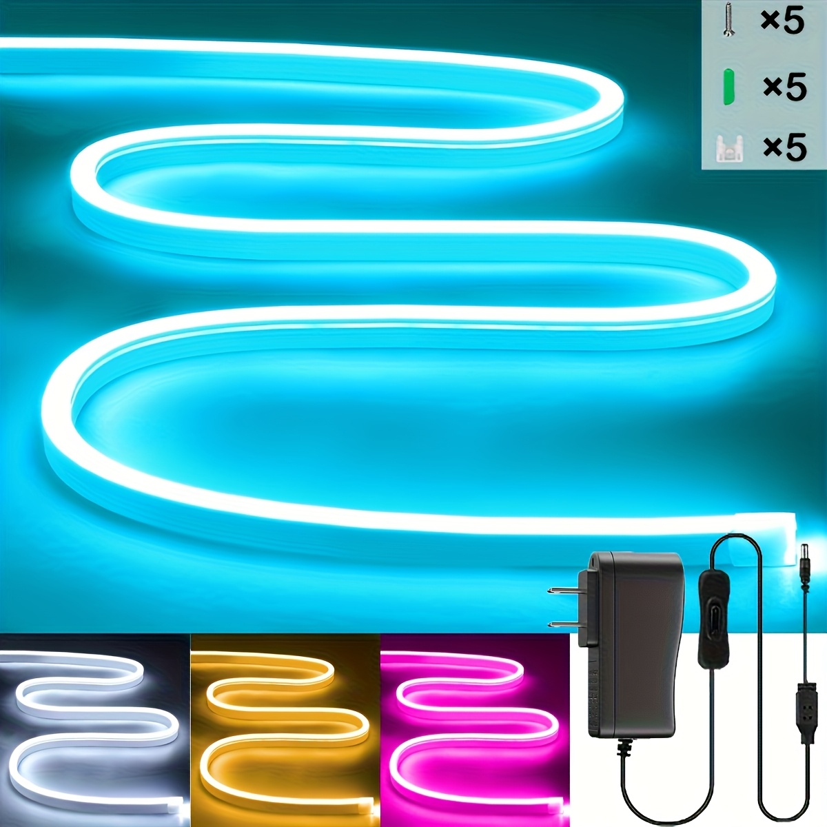 Neon LED Strip Lights 32.8ft/1 - Outdoor Power Strip review and price