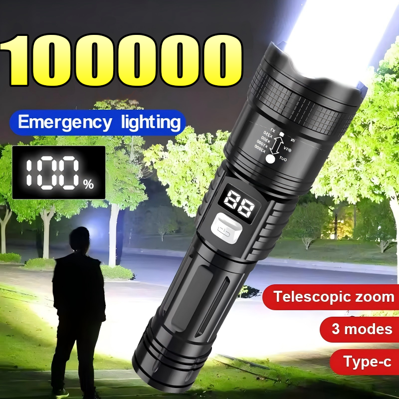 100000 High Power Led Flashlig - Outdoor Power Meter Bike review and price